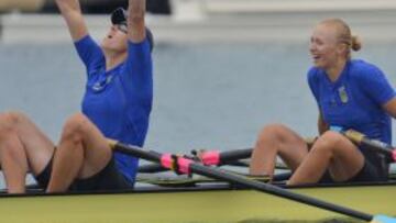 Ucrania se hace con el oro en el cuatro 'scull' femenino.