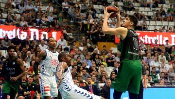 Marko Todorovic jugará mañana por primera vez el derbi catalán en el Palau vistiendo la camiseta verdinegra.