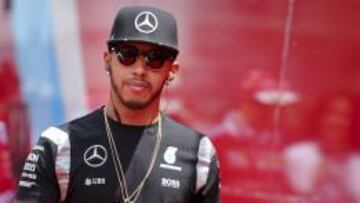 Lewis Hamilton durante el GP de China.
