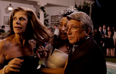 El presidente del Atlético de Madrid y productor de cine tuvo una breve aparición en 'Torrente 5'.