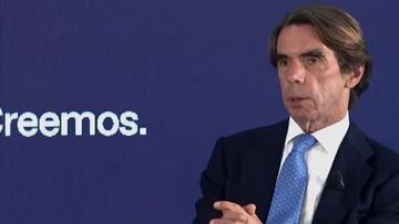 Aznar en un acto del PP.