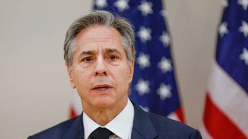 US Secretary of State Antony Blinken speaks after a roundtable discussion with leaders from the Ukrainian diaspora, at the Ukrainian Cultural Center in Chicago, Illinois, on January 20, 2023. (Photo by KAMIL KRZACZYNSKI / AFP) (Photo by KAMIL KRZACZYNSKI/AFP via Getty Images)