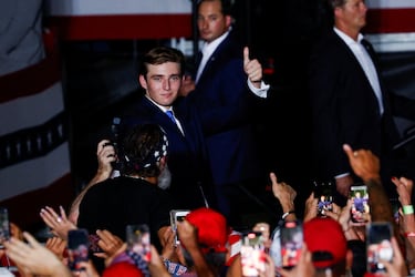 What is Barron Trump’s education and what is his professional background?