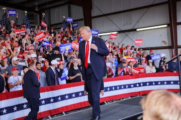 Republican presidential nominee and former U.S. President Donald Trump 