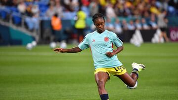 Sydney (Australia), 30/07/2023.- Linda Caicedo of Colombia warms up ahead of the FIFA Women's World Cup 2023 soccer match between Germany and Colombia at Sydney Football Stadium in Sydney, Australia, 30 July 2023. (Mundial de Fútbol, Alemania) EFE/EPA/BIANCA DE MARCHI EDITORIAL USE ONLY/ AUSTRALIA AND NEW ZEALAND OUT
