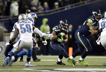 Thomas Rawls tuvo un arranque de partido magnífico y se convirtió en la ejor arma ofensiva de Seattle.