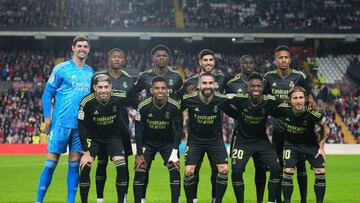 El once del Real Madrid en Vallecas.