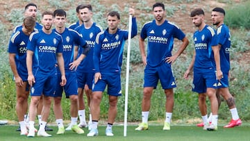 Entrenamiento del Real Zaragoza.