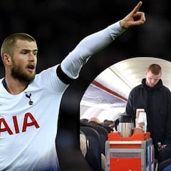 Pillan a Eric Dier viajando en turista mientras sus rivales presumen de aviones privados