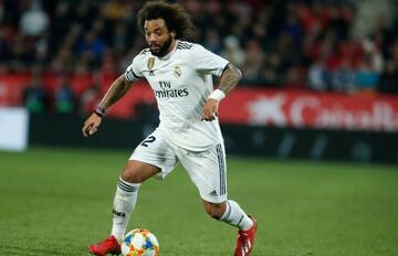 Real Madrid's Brazilian defender Marcelo