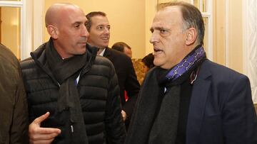 Luis Rubiales (Presidente de la RFEF) y Javier Tebas (Presidente de LaLiga).