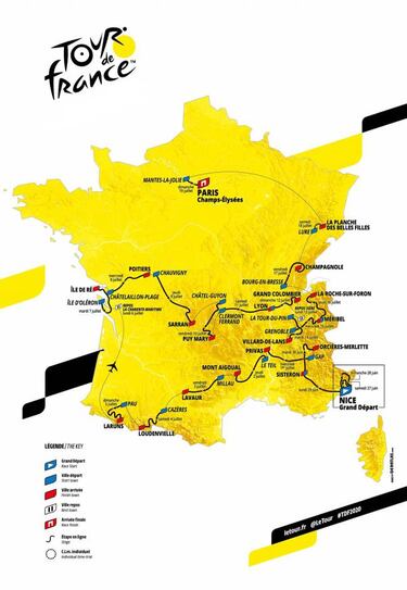 Tour de Francia 2020: etapas, nuevas fechas y recorrido