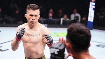 Daniel Bárez en su pelea del UFC París.