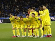 Once del Cádiz CF en Riazor.
