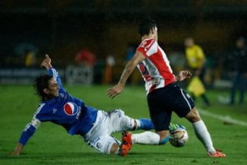 Millos ganó ante Junior en Bogotá. El fin de semana visita a Envigado sin Elkin Blanco, que completó cinco amarillas.