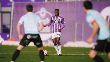 Alani, jugador nigeriano del Promesas del Real Valladolid.