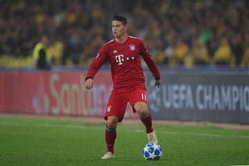 James Rodríguez in action for Bayern