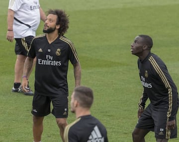 Eyes on the prize | Mendy and Marcelo training ahead of trip to Paris.