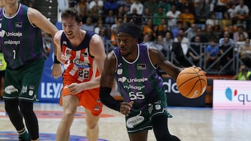 Kendrick Perry durante el Leyma Coruña-Unicaja Málaga.