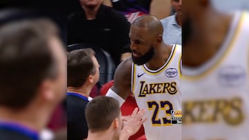 La furia de LeBron: fuerte cruce con Brooks y los árbitros