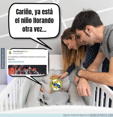 El empate del Madrid protagonista de los memes de la jornada