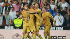 Las imágenes de la victoria del Barcelona en Valencia