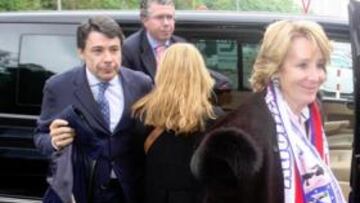 <b>EN HAMBURGO. </b>Esperanza Aguirre ya estuvo en Hamburgo en mayo apoyando al Atlético.