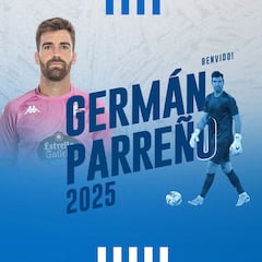 Oficial: Germán Parreño, nuevo portero del Deportivo