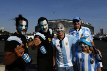 Color y belleza en la previa del Argentina-Chile por la final