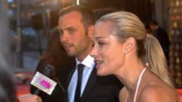 Pistorius junto a su novia a la que presuntamente ha asesinado.