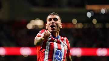 Soccer Football - LaLiga - Atletico Madrid v Real Madrid - Metropolitano, Madrid, Spain - September 29, 2024
Atletico Madrid's Angel Correa celebrates scoring their first goal REUTERS/Ana Beltran
PUBLICADA 30/09/24 NA MA11 1COL