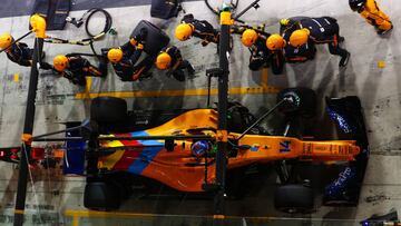 El McLaren MCL33 de Fernando Alonso.