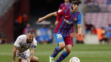 Gavi, ante el Getafe.