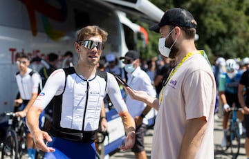 Cras, hablando con AS en el Tour de Francia (Foto: Dani Sánchez)