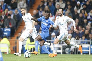 Benzema, Djené e Isco. 