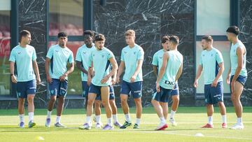 Entrenamiento del Athletic esta semana.