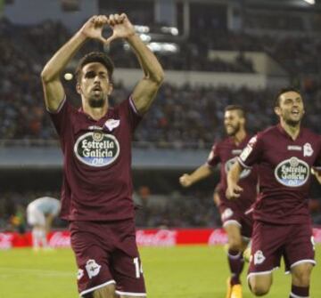 Isaac Cuenca celebra el gol del empate.
