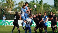 Andrés Caro hizo el gol del Málaga de cabeza.