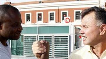 <b>EL PULSO DEL MUNDIALITO. </b>Meme y Cándido miden sus fuerzas días antes de la final de hoy en el Antiguo Canódromo.