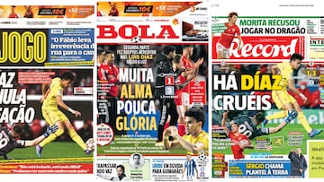 Luis Díaz, el dueño de las portadas en Portugal