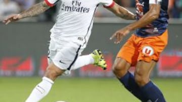 Lavezzi estuvo en la victoria de su equipo ante el Montpellier, pero no es indispensable para Blanc. 