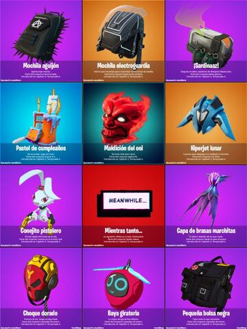 Todas las mochilas nuevas de Fortnite Temporada 4