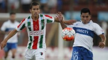 Agust&iacute;n Far&iacute;as es clave en el mediocampo de Palestino. 