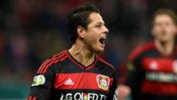 Chicharito ha marcado 13 goles con el Bayer Leverkusen, únicamente en la Bundesliga.
