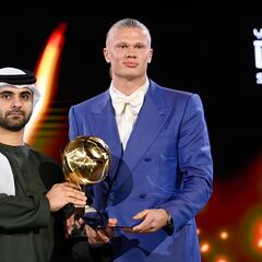 Haaland elegido jugador del año en los Globe Soccer Awards