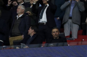 Luis Enrique, entrenador de la selección española de fútbol, en el Wanda Metropolitano.