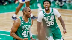 The Boston Celtics responded from an opening game home loss with a blowout win over a Philadelphia 76ers team that got MVP Joel Embiid back from injury.