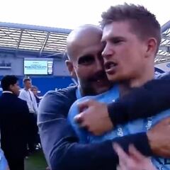 De Bruyne, a Guardiola: "Eres una m... de técnico, siempre ganas"