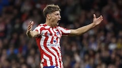 Llorente, en un encuentro con el Atlético de Madrid.