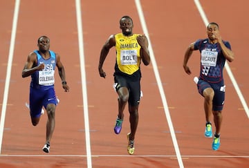 El jamaiquino quedó tercero en la final de los 100m del Mundial de Atletismo Londres 2017 y dio fin a su carrera llena de éxitos.